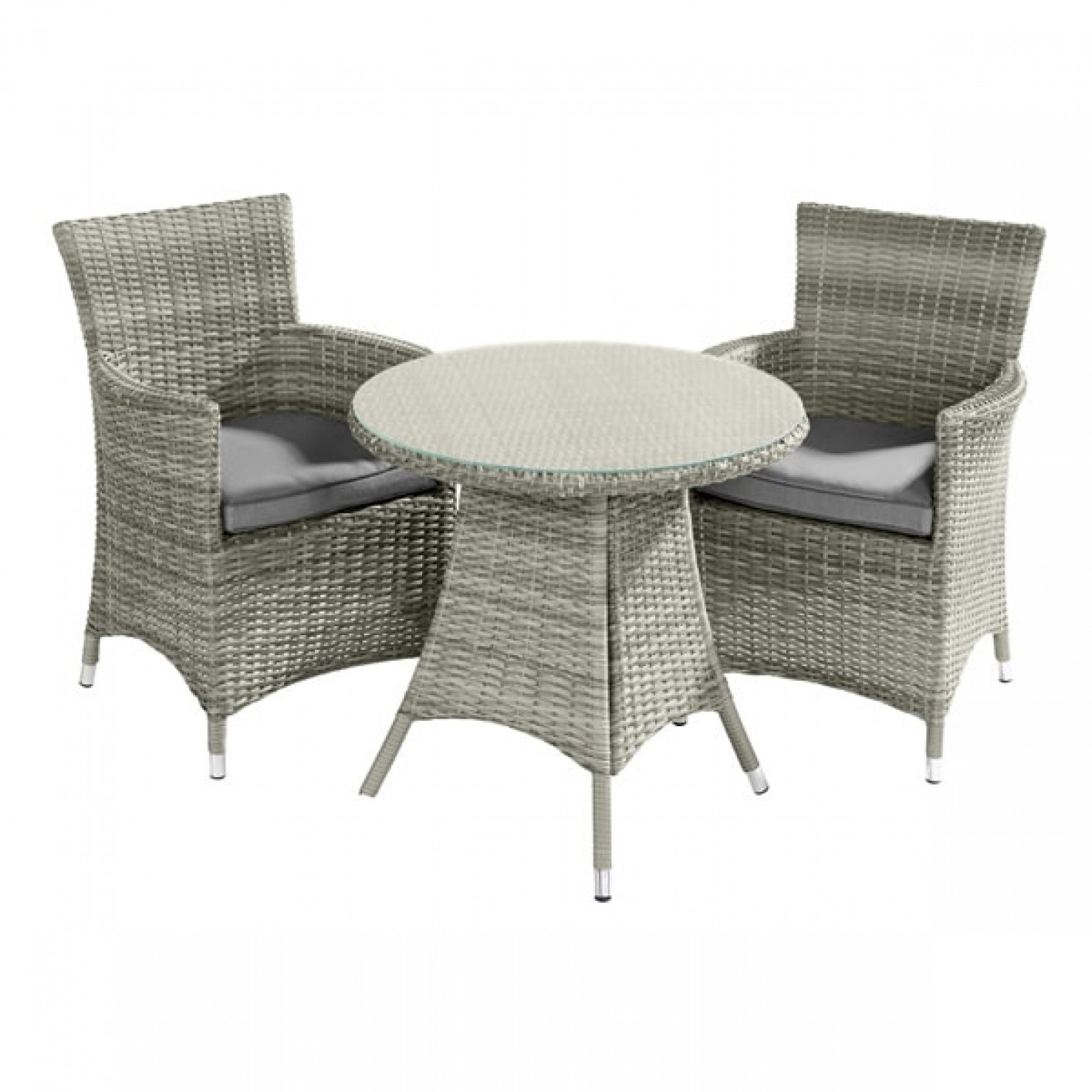 Hartman Hartman Westbury Seat Round Bistro Garden Furniture Set Ash Rattan Garden Furniture