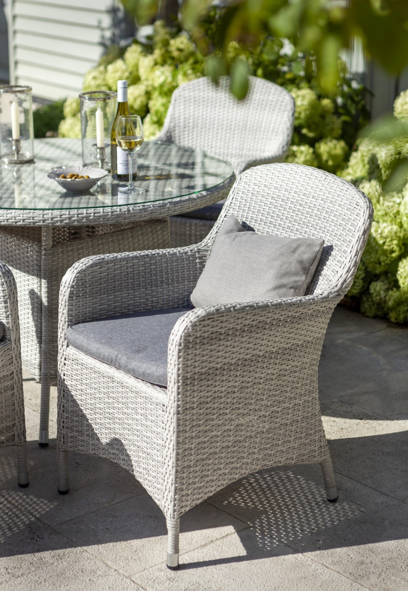 Hartman Hartman Curve Garden Furniture Dining Chair - Cool Grey Rattan