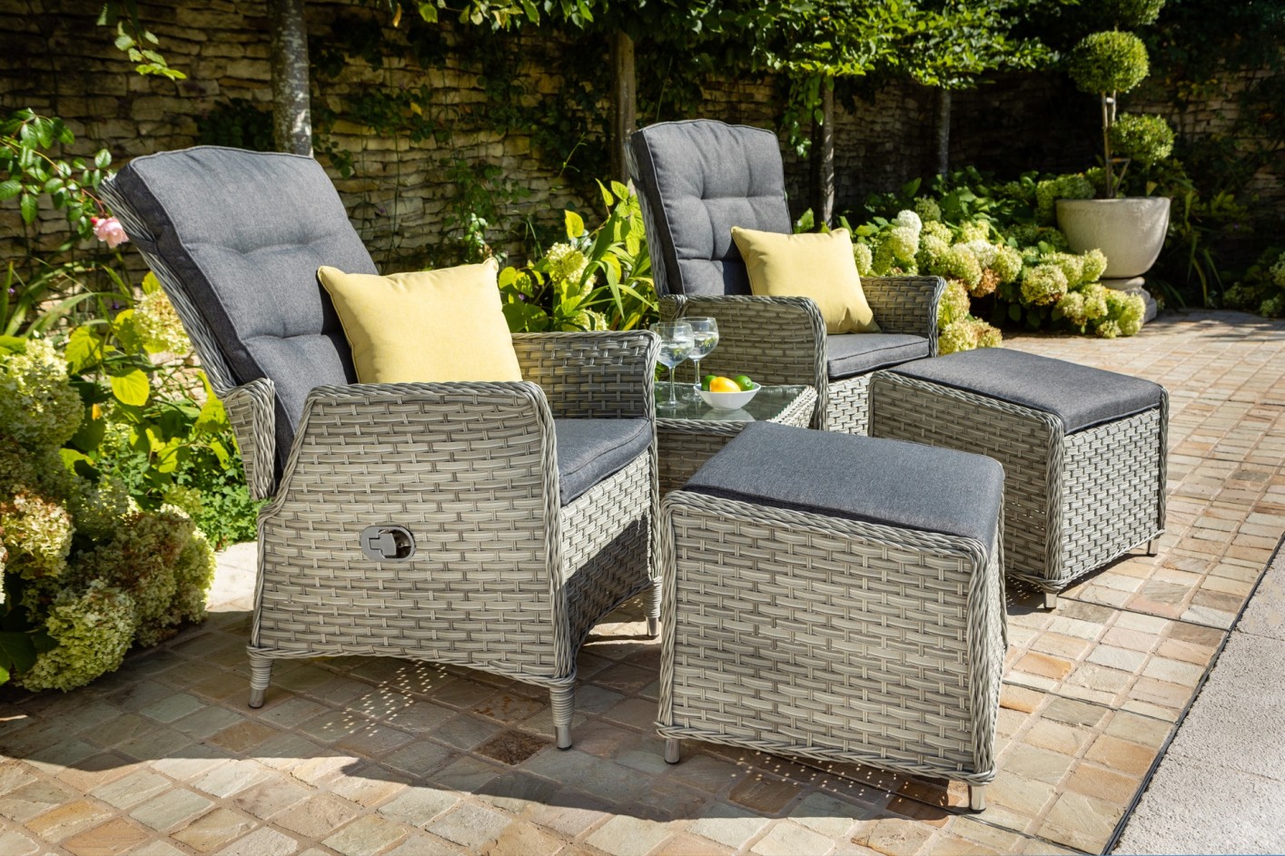 Rattan 2 discount seater companion set