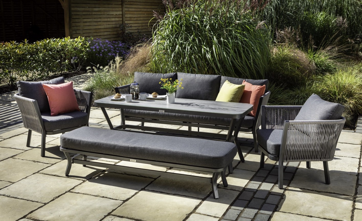 Hartman Hartman Dubai 3 Seat Casual Garden Furniture Lounge Bench Set