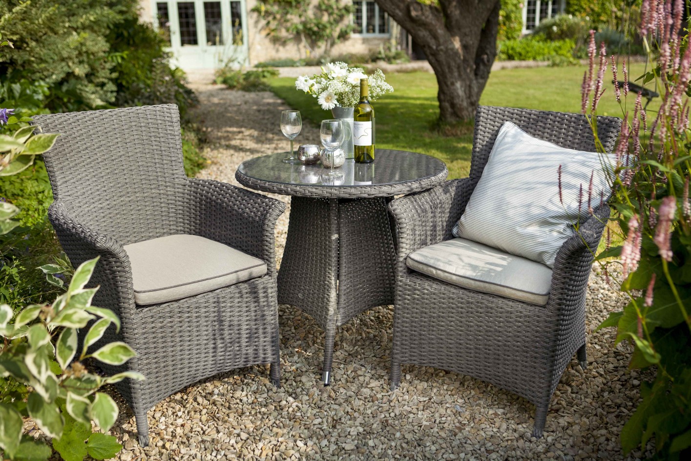 Hartman Hartman Appleton 2 Seat Garden Furniture Bistro Set Slate