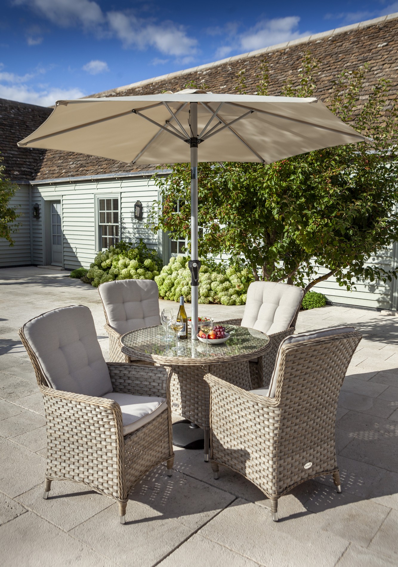 Hartman Hartman Heritage 4 Seat Round Garden Furniture Set Beech