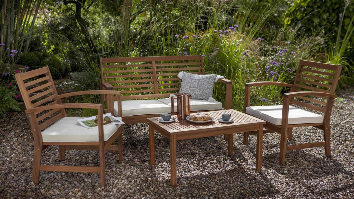 Hartman Hartman Wooden Garden Furniture Coffee Set Wood Garden