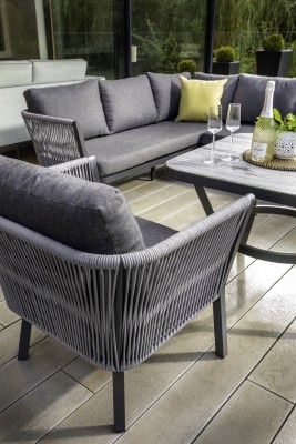 Aluminium garden store sofa