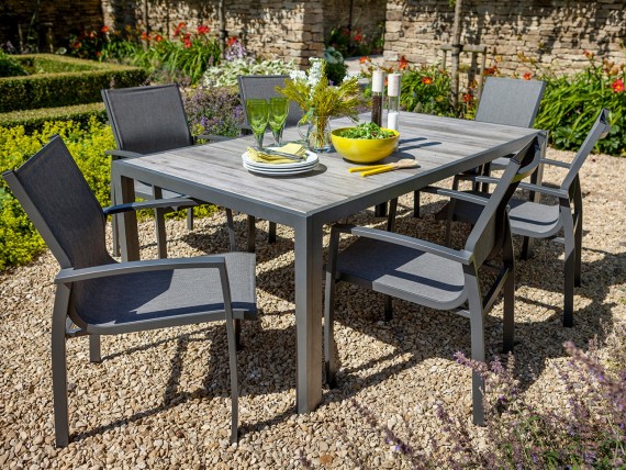 Aluminium discount garden table