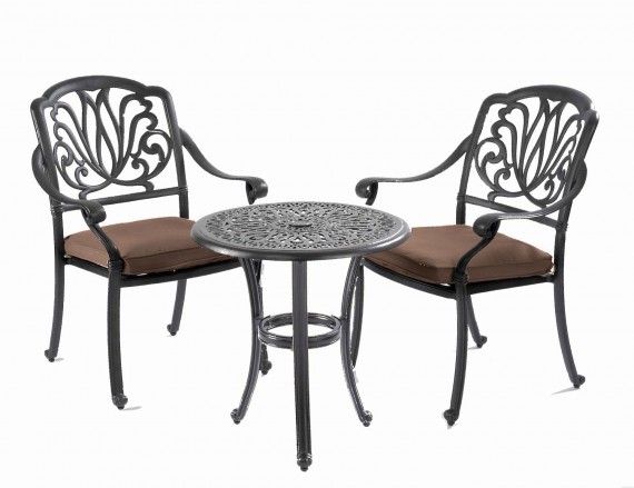 Hartman Hartman Amalfi Round Bistro Garden Furniture Set Bronze