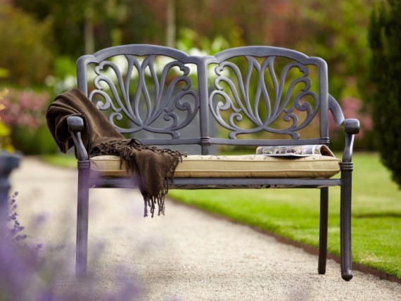 Hartman Hartman Amalfi 2 Seat Garden Furniture Bench Bronze Cast