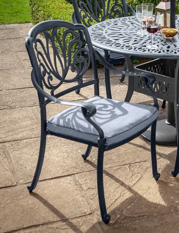 Cast aluminium deals garden chairs