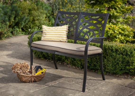 Hartman Hartman Rimini 2 Seat Garden Furniture Bench Bronze Cast