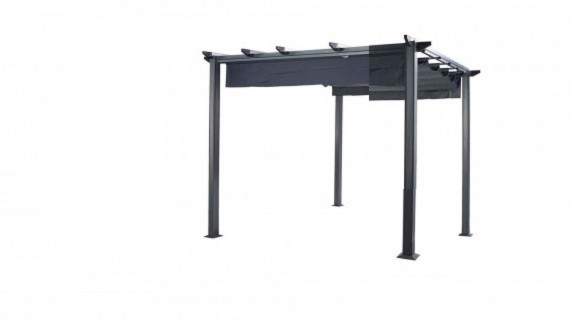 Hartman Hartman 3x3m Roma Pergola - Grey Pergola Garden Furniture | The ...