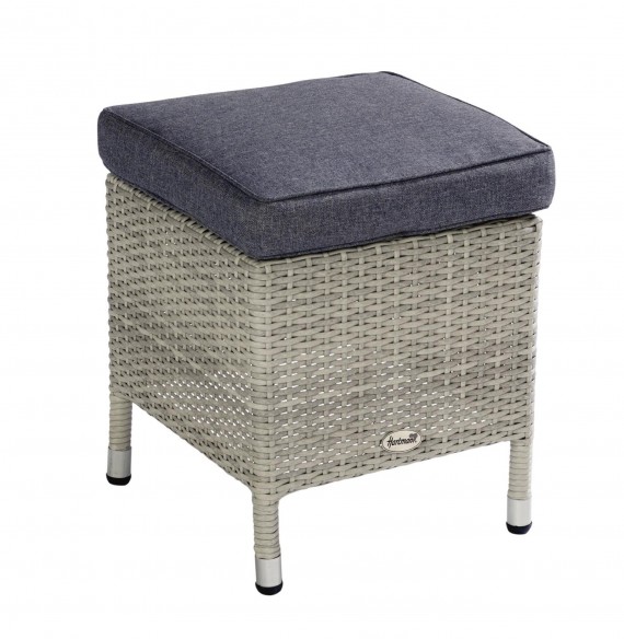 Grey on sale wicker footstool