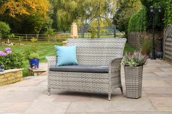 Rattan on sale garden bench