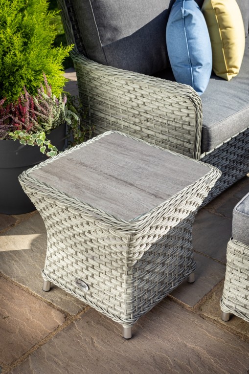 Rattan garden on sale small table